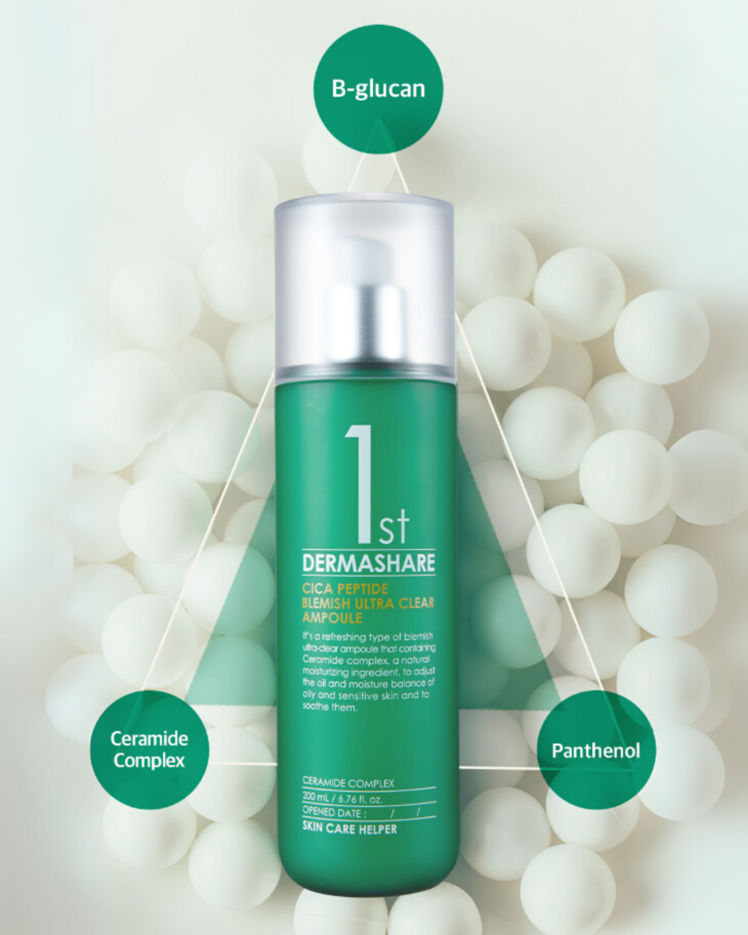 (1+1) Dermashare First Cica Peptide Blemish Ultra Clear Ampoule