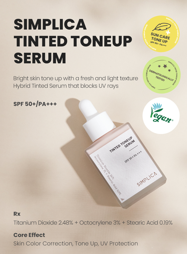 (1+1) Simplica Tinted Toneup Serum