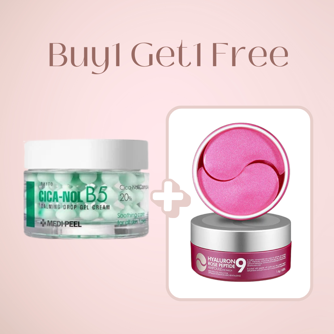 (1+1) MediPhyto Cica-Nol B5 Calming Drop Gel Cream & Eye Patch