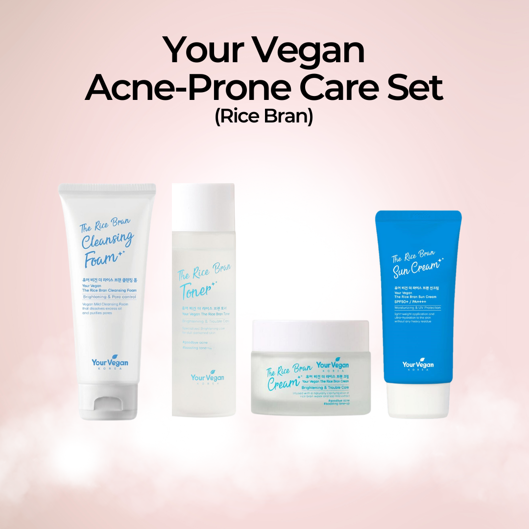 Acne-Pron Care Set with Rice Bran