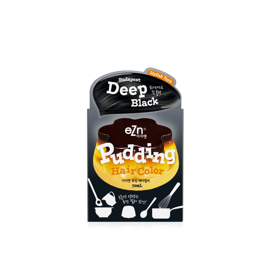 (1+1) Ezn Pudding Hair Color Budapest Deep Black