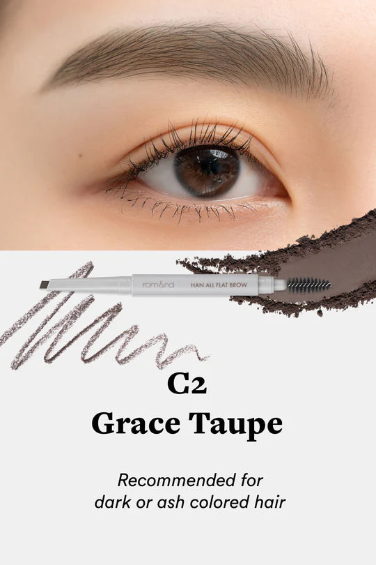 Rom&Nd Han All Flat Brow C2 Grace Taupe