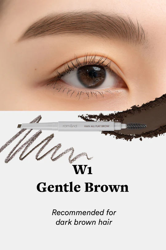 Rom&Nd Han All Flat Brow W1 Gentle Brown