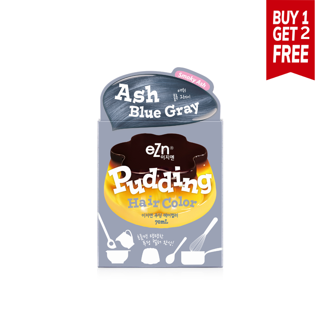 Ezn Pudding Hair Color Ash Blue Gray