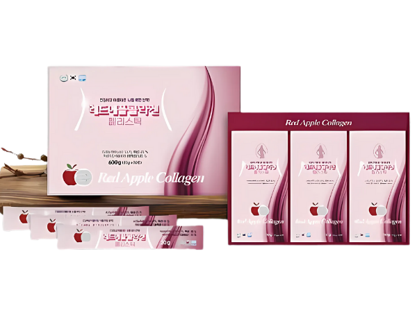 Red Apple Collagen Jelly Stick, 30 Jelly Stick