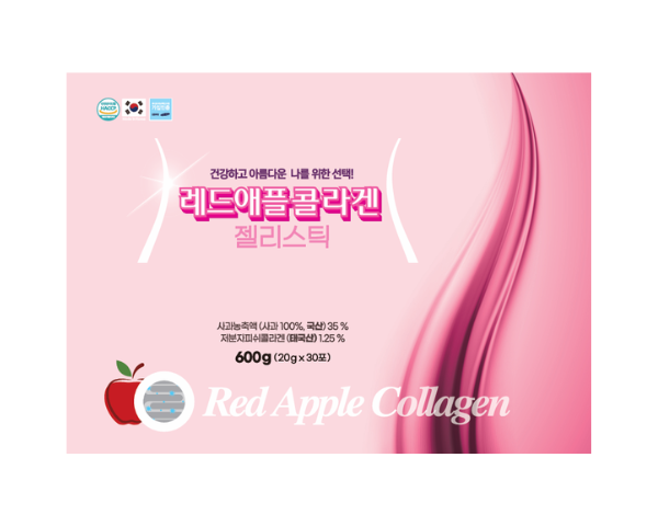 Red Apple Collagen Jelly Stick, 30 Jelly Stick