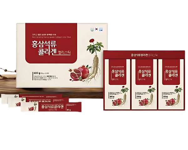 Red Ginseng Pomegranate Collagen Jelly Stick, 30 Jelly Stick