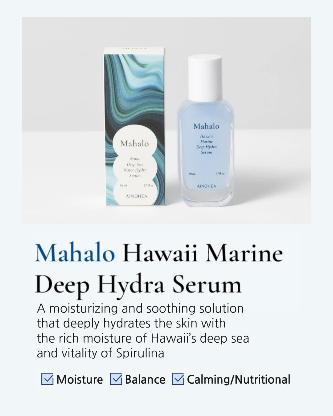 Mahalo Hawaii Marine Deep Hydra Serum