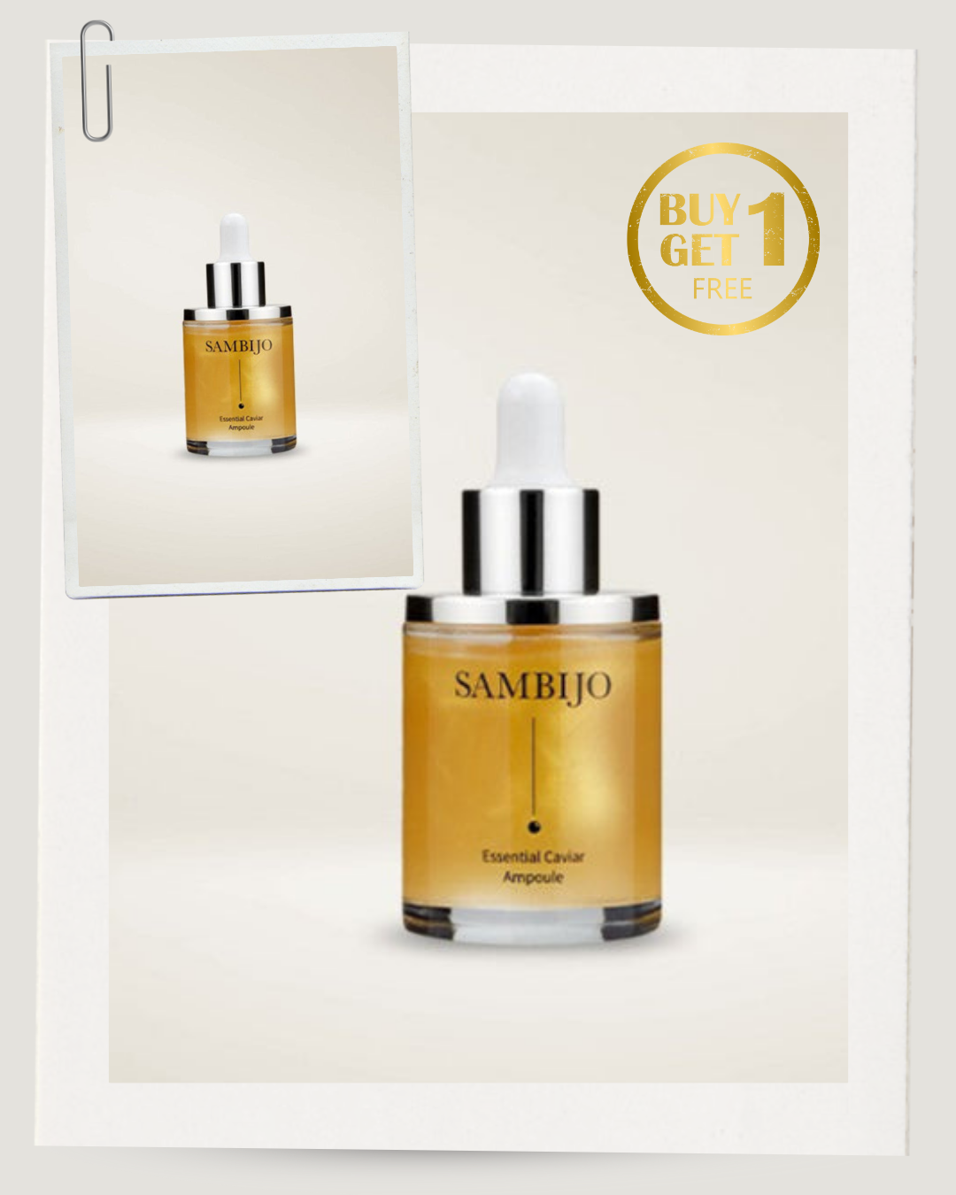 (1+1) Sambijo Essential Caviar Ampoule