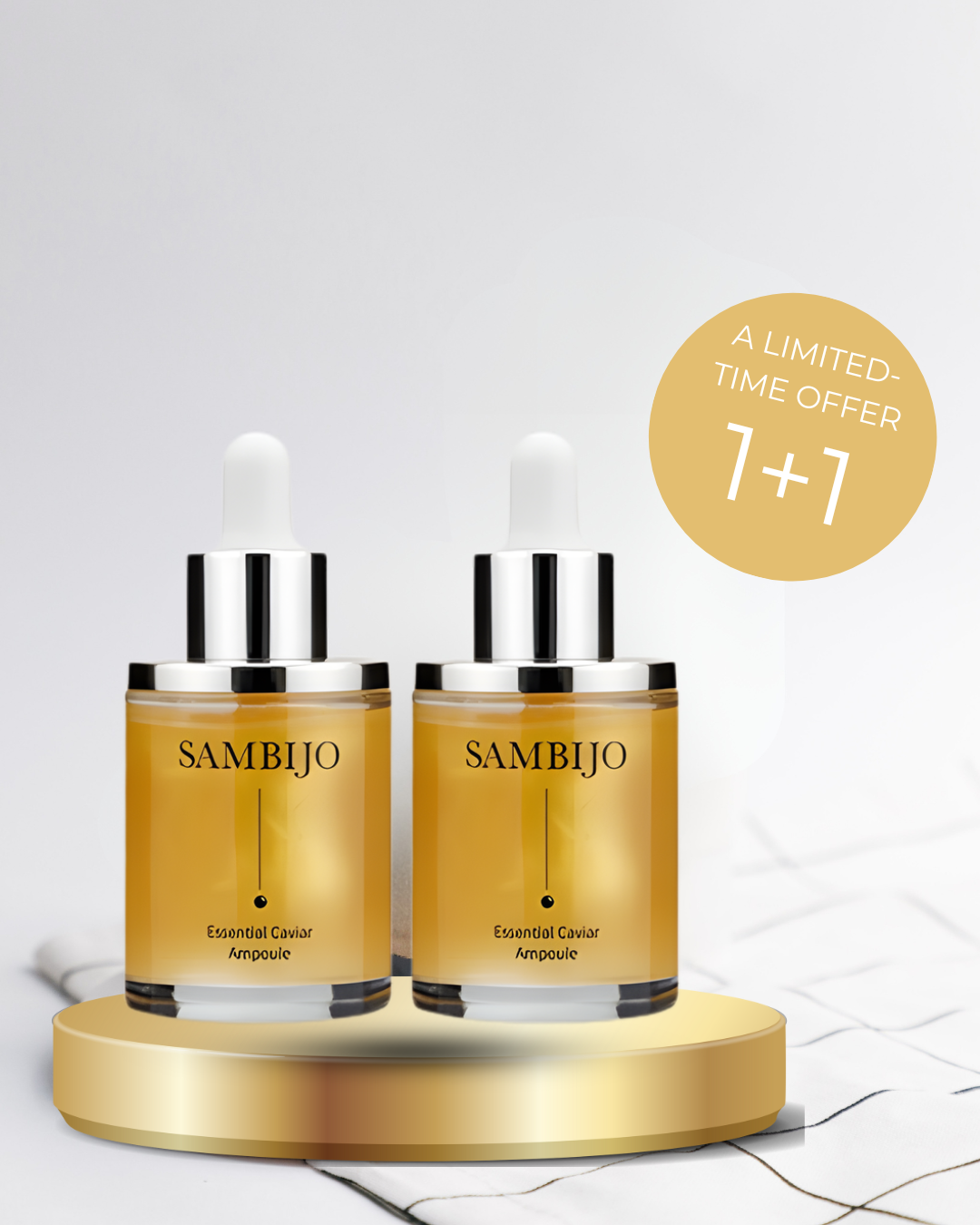 (1+1) Sambijo Essential Caviar Ampoule