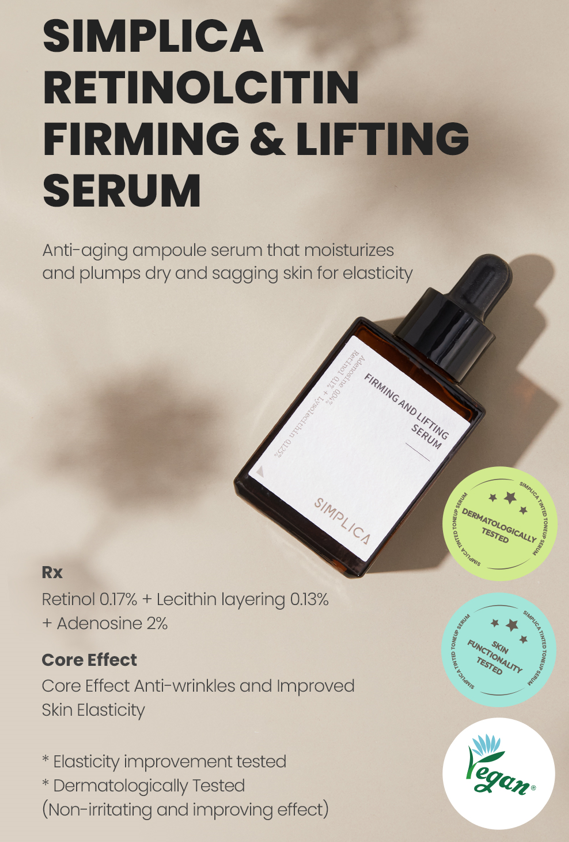 Simplica Retinolcitin Firming And Lifting Serum